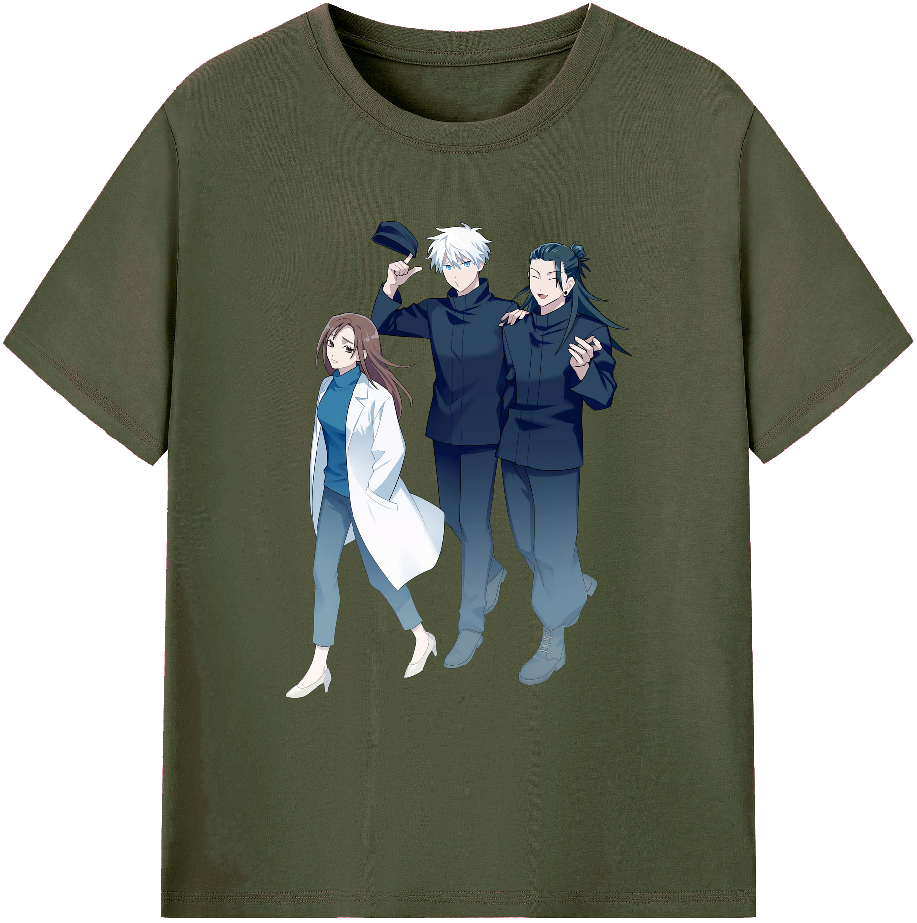 （画像用） 呪術廻戦 Jujutsu Kaisen 綿100％ メンズ半袖Tシャツ｜肌触りやわらか＆通気性